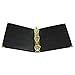 Samsill Classic Collection Executive Presentation 3 Ring Binder/Portfolio Binder, 2 Inch Binder, Brass Round Ring (Holds 425 Sheets), Black