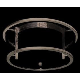 Bennington Iron Bronze 15" Wide Outdoor Ceiling Fixture