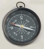 3″ Black Face Antique Finish Compass: Hiking and Camping