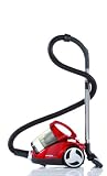 Dirt Devil M2013-1 Centrino Cleancontrol 2200 Watt inklusive Parkettbürste und Mini-Turbobürste + 1 zusätzlicher Lamellenzentralfilter + 2 x Filterschutz, rot