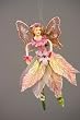 Fairy in the Forest Pink Leaf Fairy 6" Ornament