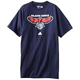 NBA Atlanta Hawks Primary Logo T-Shirt, Medium, Navy