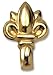 OOK 53514 Fleur de Lys Push Pins, Brass (2-Pack)
