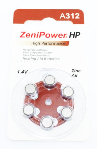 120 Hearing Aid Batteries, Size 312 Zenipower in Stock. Ships From United States. Expedited Shipping Available