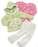 Nannette Little Girl 3-Piece Sparkle Hoodie Set