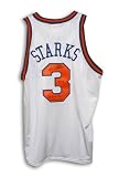 John Starks New York Knicks Autographed/Hand Signed White Throwback Jersey Inscribed ''1994 Eastern