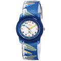 Timex Children's Kids T7B888 Blue Nylon Analog Quartz Watch with White Dial