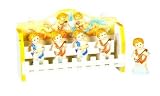 CHERUB 3-D Majolica Spice Rack & Jars *NEW*