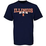 Illinois Fighting Illini Navy Blue Team Dad T-shirt
