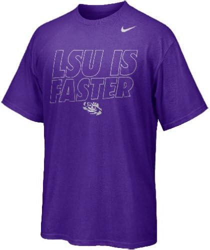 LSU Tigers Chrome Package Fast Is Faster Men's Purple T-Shirt