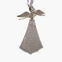Angel Stars Shine Down Ornament - Goldtone