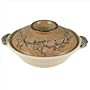 Khafu Japan 10-Inch Japanese Earthen Casserole Pot