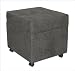 Skyline Furniture 39-25-B - Storage File Cube with Casters in Black