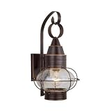 Onion - 1 Light Small Nautical Outdoor Lighting Wall Lamp Fixture - Burnished Bronze - B2535