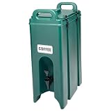 Cambro 5-Gallon Camtainer, Insulated Beverage/Soup Container - Dark Brown