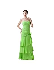 Draped Lace-Up Sweetheart Chiffon Evening Dress/Maxi Dress 