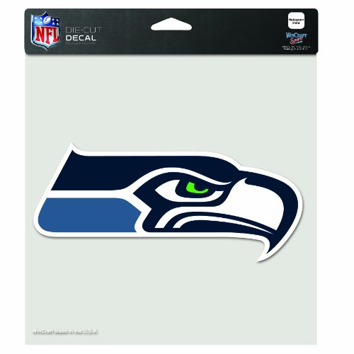 NFL Seattle Seahawks 8-by-8 Inch Diecut Colored Decal