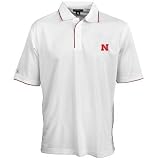 Antigua Nebraska Cornhuskers White Superior Polo