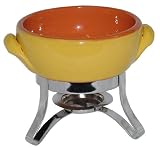 エムズスタイル チーズフォンデュセット 両手ボール 12cm イエロー MS-30007