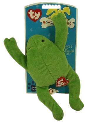 dog:Ty bow wow frog plush dog toy Images