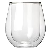 The Wine Enthusiast Steady Double-Walled Pinot Noir Glasses Set of 2
