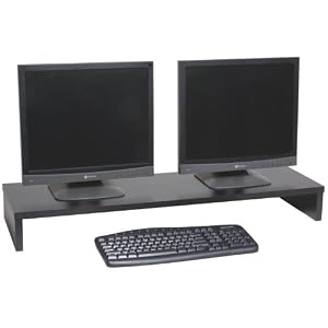 OFC Express Dual Monitor Stand TV Stand 36 x 11 x 5.25, Black by