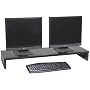 OFC Express Dual Monitor Stand 36 x 11 x 4.25, Black