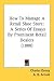 Books : How to Manage a Retail Shoe Store: A Series of Essays by Prominent Retail Dealers (1888)