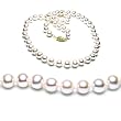 Single Strand 18 Inch 7-8mm White Freshwater Cultured Pearl Necklace