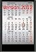 Walz Dreimonats-Wandkalender 32x45cm schwarz Kalendarium