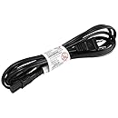 Monoprice 107672 6-Feet 18AWG Figure 8 Shape AC Power Cord Cable without Polarized C-7/1-15P, Black