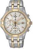 Two Tone Le Grand Sport Quartz Chronograph White Dial