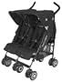 Maclaren Twin Techno Stroller, Black/Silver