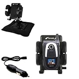 Sanyo MM-7500 Auto Bean Bag Dash Holder with Car Charger - Uses Gomadic TipExchange