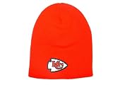 NFL KANSAS CITY CHIEFS CUFFLESS BEANIE KNIT HAT CAP RED