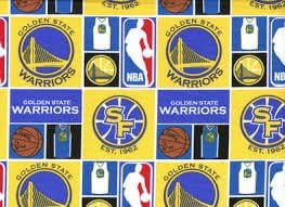 Goldenstate Warriors NBA Basketball Licensed 60" Wide Block Fleece Fabric