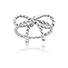 Beaux Bijoux Sterling Silver Twisted Bow Ring (Size 7)