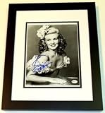 Ginger Rogers Autographed/Hand Signed 8x10 Photo BLACK CUSTOM FRAME