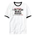 T-Shirt Ringer White  I Only Speak Middle French  Languaje