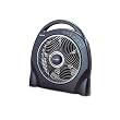 12" Oscillating Floor Fan w/Remote, Breeze Modes, 8 Hour Timer