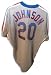 Howard Johnson Autographed/Hand Signed New York Mets Gray Throwback Majestic Baseball Jersey