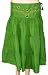 New Boho Bollywood Womens Designer Three Tier Hand Work With Mirrors & Beads Cotton Skirt Dress India