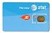 アメリカ　スマートフォン用　プリペイドAT&T Wireless SIMカード　$75プラン付き　(SIMカード、番号付き、契約なし、通話・テキスト・データ無制限)
