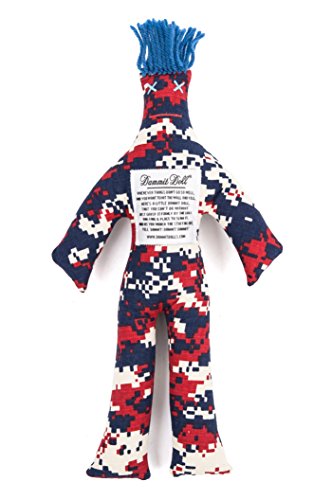Dammit Doll - Dammit Camo Doll - Propriété - Patriotic Digi Camo, Blue Hair - Stress Relief, Gag Gift