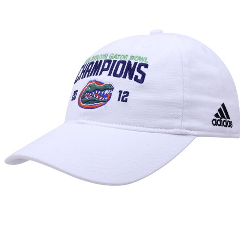 adidas Florida Gators White 2012 Gator Bowl Champions Adjustable Hat ()