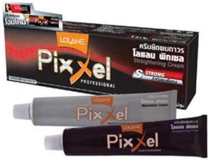 Lolane Pixxel Professional Hair Straightening Cream # Strong 50ml.1pcs.