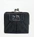 NEW AUTHENTIC COACH MADISON OP ART FRAME FRENCH PURSE WALLET (Black/Silver)