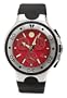 Movado Men's 2600026 Series 800 Black Thermoresin Strap Red Dial Watch