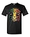 Shop4Ever Lion Rasta Hair T-shirt Fashion Shirts