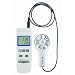 Reed YK-80AM Thermo-Anemometer with Rotating Vane, 0.4 to 35.0 m/s Velocity, 0 to 60 C Temperature Range